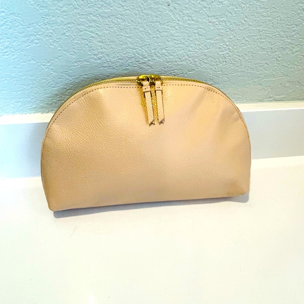 Mark & Graham Large Leather Cosmetic Case